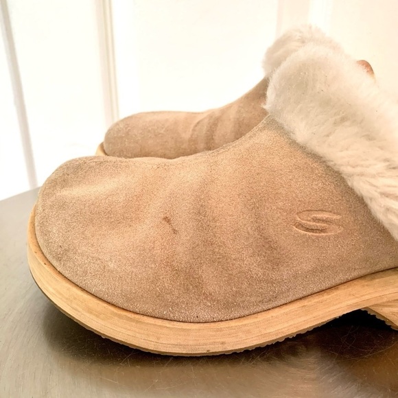 Vintage SKECHERS chunky platform mules 90s y2k clogs bratz fuzzy womens 9 - Picture 3 of 11